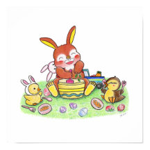 Schattig Konijn Eend Keuken Kinder Kamer
