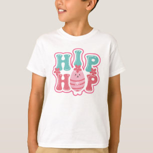 Schattig Konijn Eierenjacht Hip Hop Gelukkig Pasen T-shirt