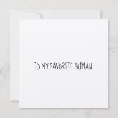 Schattig konijn en persoonlijk hart Valentijnsdag Kaart (Achterkant)