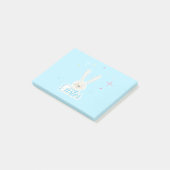 Schattig Konijn Gelukkig Pasen Eieren Jacht Feest  Post-it® Notes (Schuin)