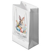 Schattig Konijn Gelukkig Pasen Klein Cadeauzakje (Voorkant Gekanteld)