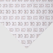 Schattig Konijn Gezicht Konijn Patroon Tissuepapier (Detail)