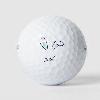 schattig konijn golfballen