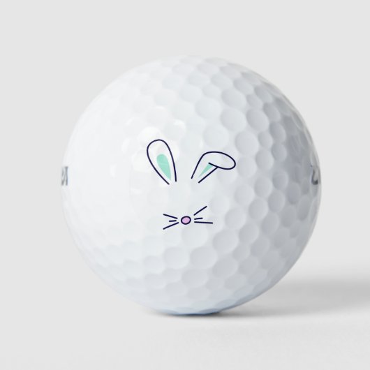 schattig konijn golfballen (Voorkant)