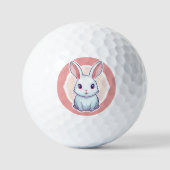 schattig konijn Golfballen (Voorkant)