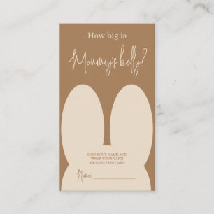 Schattig konijn Hoe groot is mama's buik Informatiekaartje