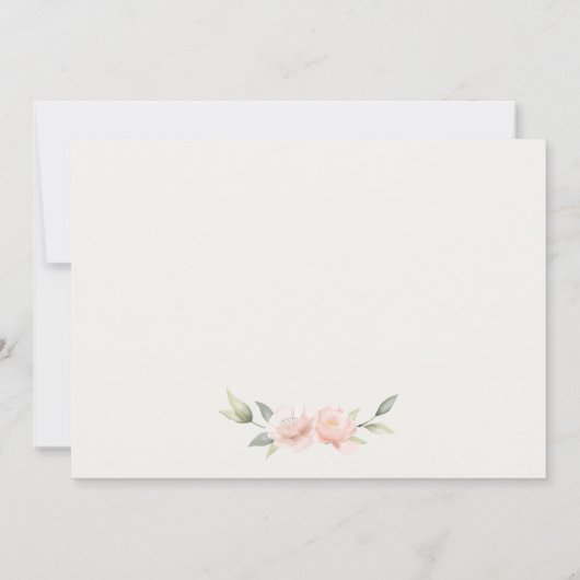 Schattig Konijn In Bloemstuk Kinderen Foto Verjaar Bedankkaart (Achterkant)