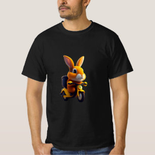 schattig konijn in de stijl van pixelanimatie T-Sh T-shirt