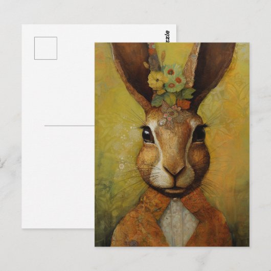 Schattig Konijn in een Suit Briefkaart (Voorkant / Achterkant)