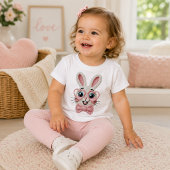 Schattig Konijn in Hart Bril 