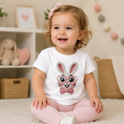 Schattig Konijn in Hart Bril 