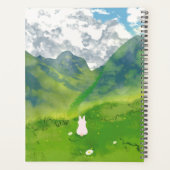 Schattig Konijn in Mountain View Planner (Achterkant)