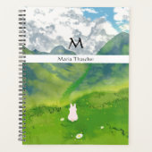 Schattig Konijn in Mountain View Planner (Voorkant)