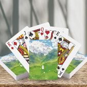 Schattig Konijn in Mountain View Pokerkaarten