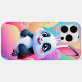 Schattig konijn in regenboogwolken Case-Mate iPhone case (Achterkant (horizontaal))