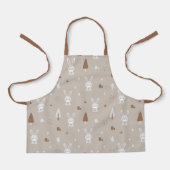 Schattig konijn Kinder Patroon Schort (Voorkant)