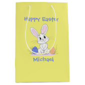 🐇🥚 Schattig Konijn & Kleurrijke Eieren🐇 🥚 Medium Cadeauzakje (Voorkant)