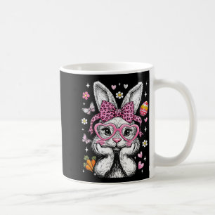 Schattig konijn konijn gezicht luipaard coquette s koffiemok