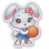 Schattig konijn, konijn sticker (Voorkant)