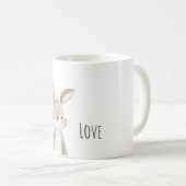 Schattig Konijn Liefde Koffiemok (Voorkant rechts)