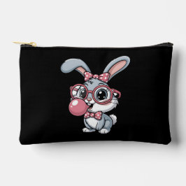 Schattig Konijn met Bril die Bubble Gum Blaast Etui