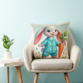 Schattig Konijn met een Grote Wortel Kussen (Stoel)