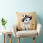 Schattig konijn met een hoed kussen (Stoel)