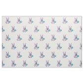 Schattig Konijn met een Mand Stof (Fat Quarter)