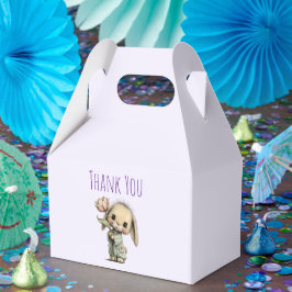 Schattig Konijn met een Tulp Bedankt Bedankdoosjes