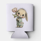 Schattig Konijn met een Tulp Blikjeskoeler (Achterkant)