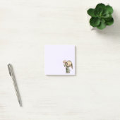 Schattig Konijn met een Tulp Post-it® Notes (Kantoor)