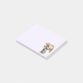 Schattig Konijn met een Tulp Post-it® Notes (Schuin)