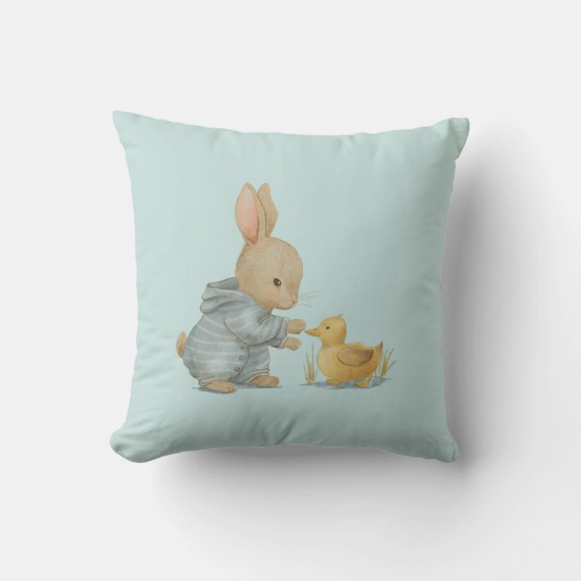 Schattig konijn met eend kussen (Voorkant)