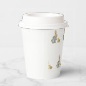 Schattig konijn met eend papieren bekers (Rechts)