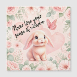 Schattig Konijn 'n Vlinder Magneet