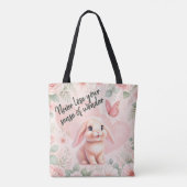 Schattig Konijn 'n Vlinder Tote Bag (Achterkant)