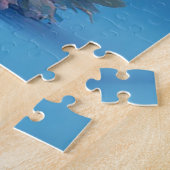Schattig konijn omringd door decoraties legpuzzel (Zijkant)