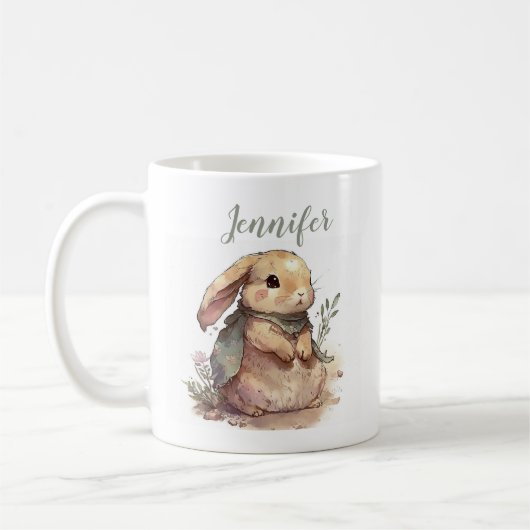 Schattig Konijn Pasen Koffiemok (Links)