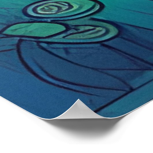 Schattig konijn poster (Hoek)