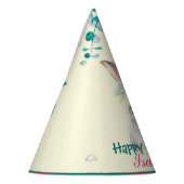 schattig konijn safari dieren oerwoud Bloem Verjaa Feesthoedjes (Links)