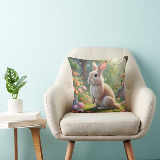 Schattig konijn Sierkussen (Stoel)