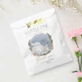 Schattig konijn sneeuw winter Baby shower Bedankzakje (Gezegeld)