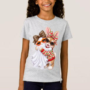 Schattig Konijn Spook Halloween Herfst Kunst T-shirt