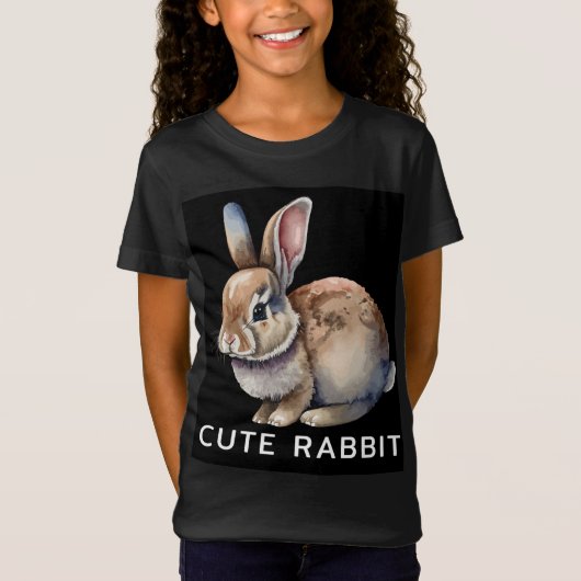 Schattig konijn T-shirt (Voorkant)
