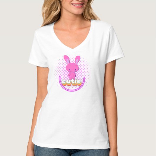 schattig konijn t-shirt (Voorkant)