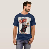 : Schattig Konijn T-Shirt Design: Hop in Stijl (Voorkant volledig)
