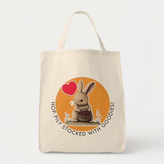 Schattig konijn tote bag (Voorkant)