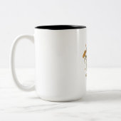 schattig konijn tweekleurige koffiemok (Links)