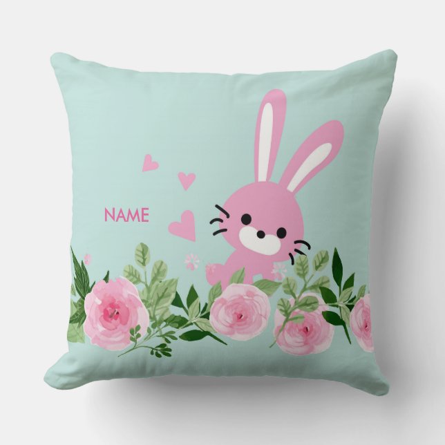 schattig konijnenbos Sierkussen 20 x 20 inch (Voorkant)