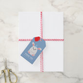 Schattig Konijnenkonijn Kids Verjaardagsfeestje Cadeaulabel (Met Touw)